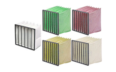 Verschillende kleuren zakkenfilters - filters voor ventilatie - Lucht & Ventilatie