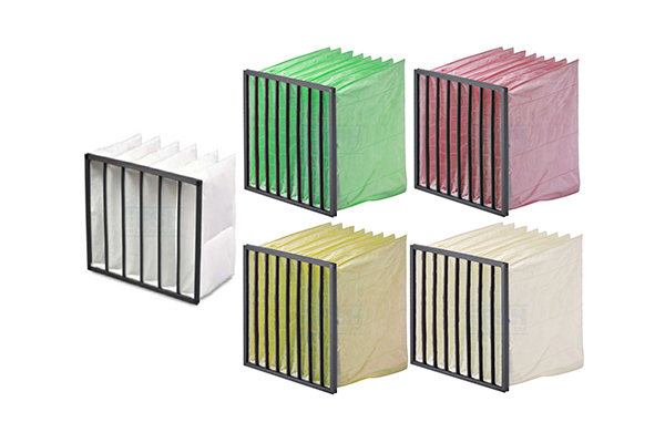 Verschillende kleuren zakkenfilters - filters voor ventilatie - Lucht & Ventilatie